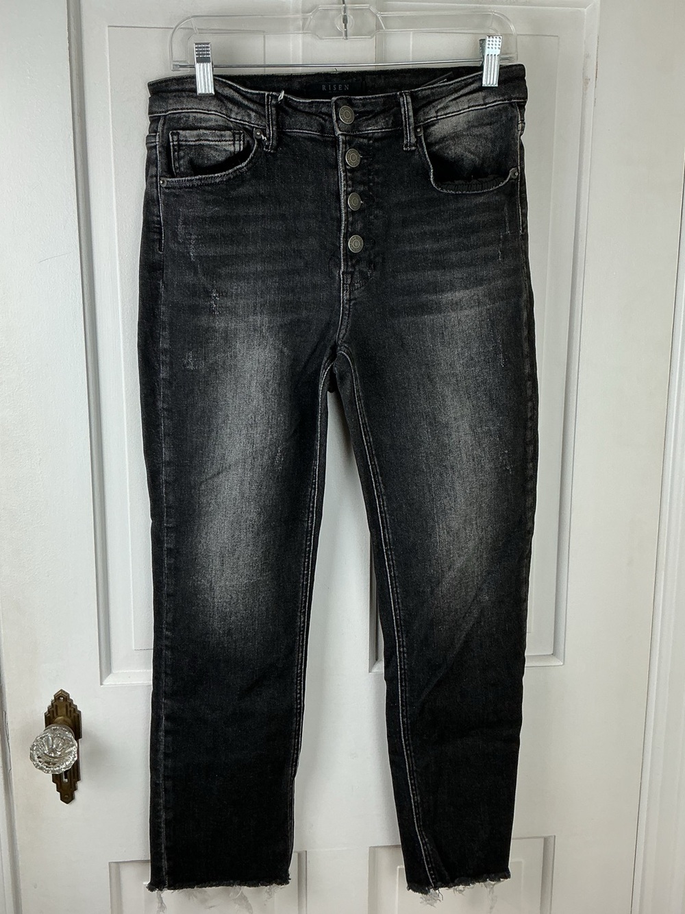Risen Denim Jeans Button Fly Relaxed Fit Skinny Jeans RDP1444 30/11
